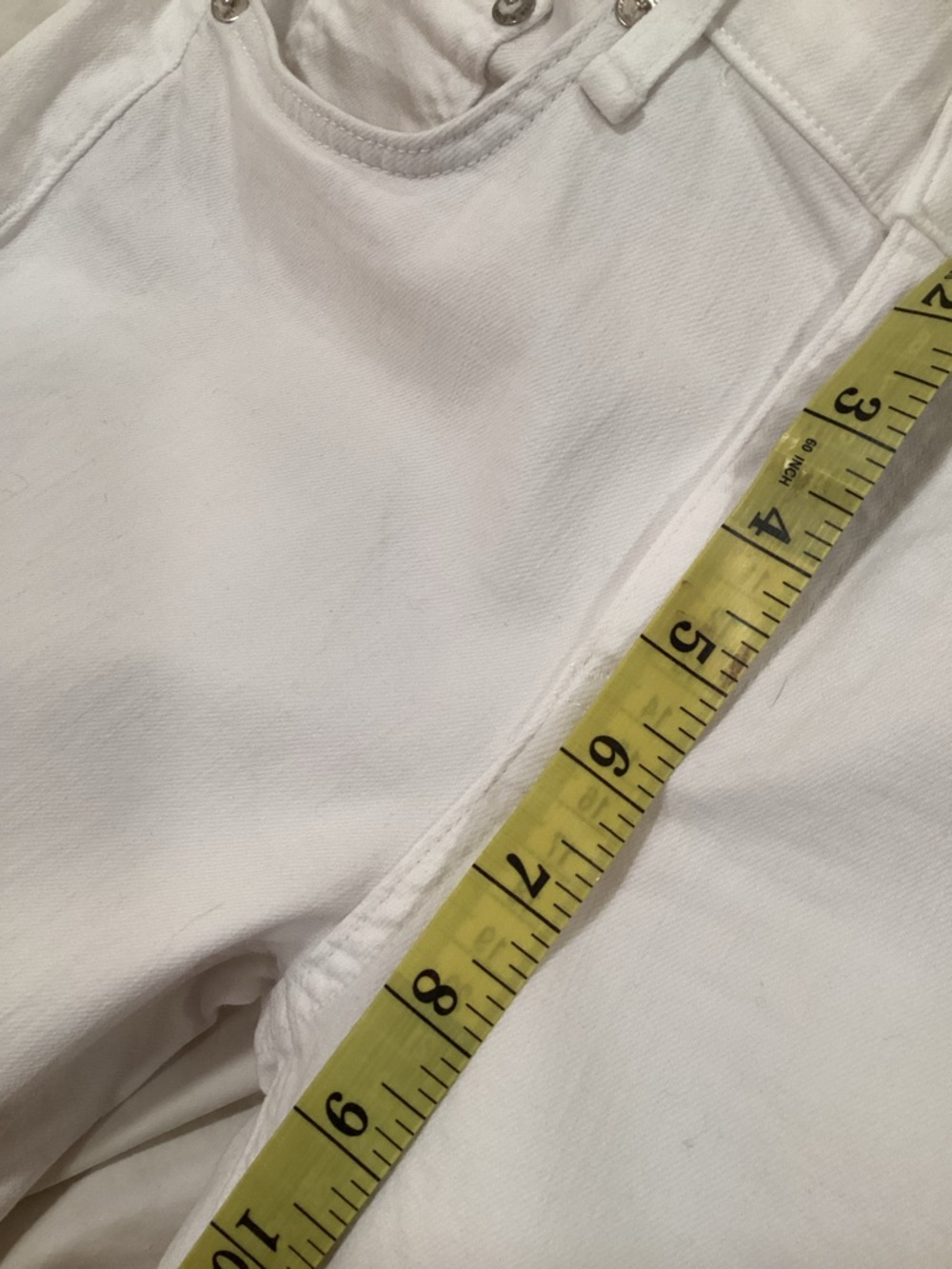 Rag & Bone white cropped Raw hem “The Dre” Jeans 27 w Stretch NWT - Picture 6 of 12